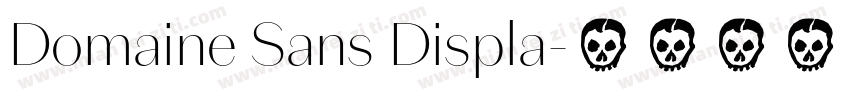 Domaine Sans Displa字体转换
